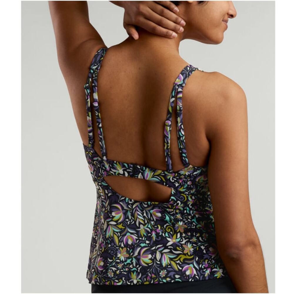 Title Nine Black Print Oaxaca Metis Tankini Top Size 36C - Picture 9 of 10